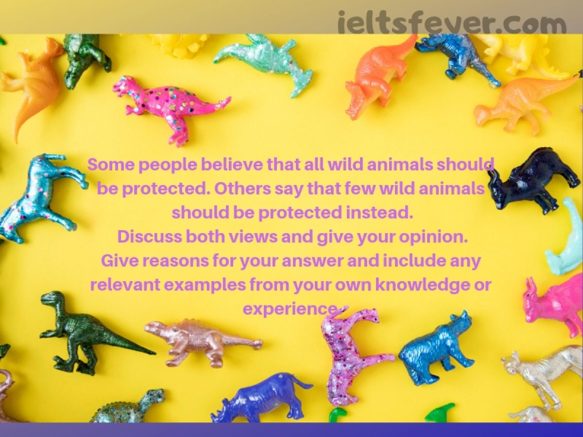 Some people believe that all wild animals should be protected