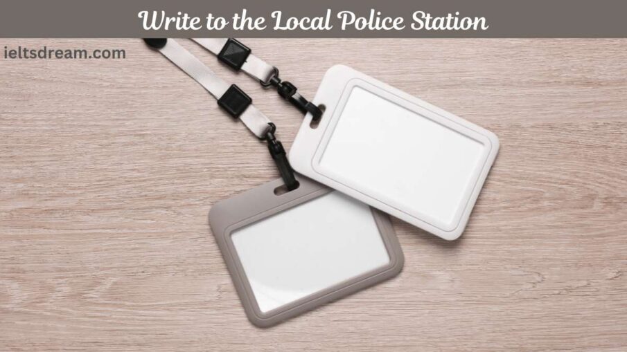 Your ID card has been stolen. Write to the Local Police Station